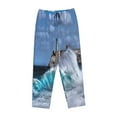 thumbnail image 1 of Kdxio Women's Comfy Stretch Lighthouse in HavanaPrint Drawstring Pajama Pants-X-Large, 1 of 9