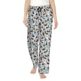 thumbnail image 1 of Kdxio Women's Comfy Stretch Mallard Ducks Wild Birds1 Print Drawstring Pajama Pants-Large, 1 of 5