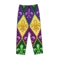 thumbnail image 1 of Kdxio Women's Comfy Stretch Mardi Gras4Print Drawstring Pajama Pants-X-Large, 1 of 9