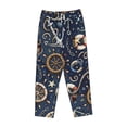 thumbnail image 1 of Kdxio Women's Comfy Stretch NauticalPrint Drawstring Pajama Pants-Large, 1 of 9