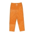 thumbnail image 1 of Kdxio Women's Comfy Stretch Orange Glitter2Print Drawstring Pajama Pants-Medium, 1 of 9