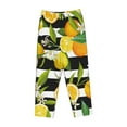 thumbnail image 1 of Kdxio Women's Comfy Stretch Orange and LemonPrint Drawstring Pajama Pants-Large, 1 of 9