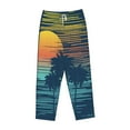 thumbnail image 1 of Kdxio Women's Comfy Stretch Palm TreesPrint Drawstring Pajama Pants-Small, 1 of 9