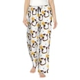 thumbnail image 1 of Kdxio Women's Comfy Stretch Penguin With Flowers Print Drawstring Pajama Pants-Small, 1 of 5