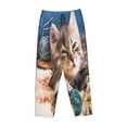 thumbnail image 1 of Kdxio Women's Comfy Stretch Playful CatPrint Drawstring Pajama Pants-XX-Large, 1 of 9