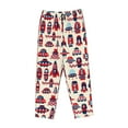 thumbnail image 1 of Kdxio Women's Comfy Stretch Rocket PatternPrint Drawstring Pajama Pants-Small, 1 of 9