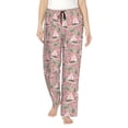 thumbnail image 1 of Kdxio Women's Comfy Stretch Sailboats And Palm Tree Print Drawstring Pajama Pants-Small, 1 of 5