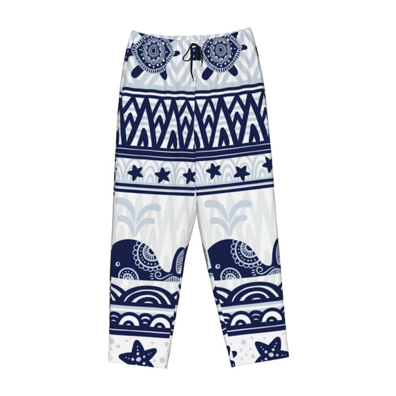 Kdxio Women's Comfy Stretch Sea Underwater Animals1Print Drawstring Pajama Pants-Medium