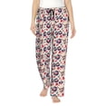 thumbnail image 1 of Kdxio Women's Comfy Stretch Skull Guitar record lips Print Drawstring Pajama Pants-Medium, 1 of 1
