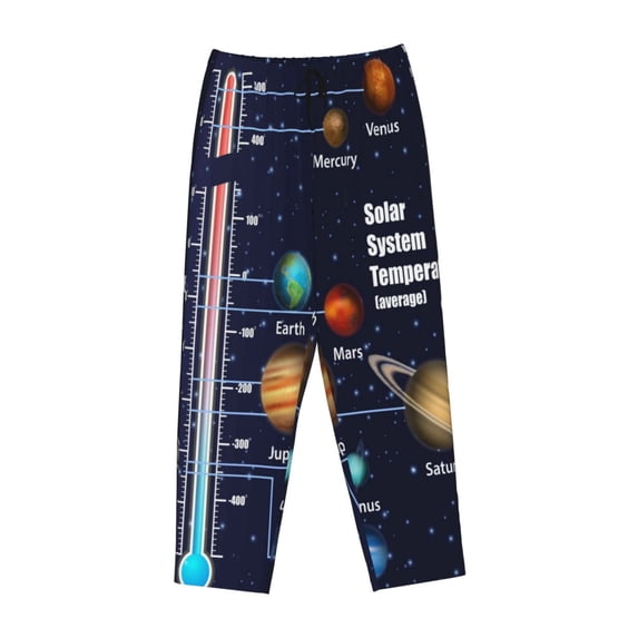 Kdxio Women's Comfy Stretch Solar SystemPrint Drawstring Pajama Pants-XX-Large