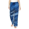 thumbnail image 1 of Kdxio Women's Comfy Stretch Sparkling With Blue Print Drawstring Pajama Pants-Small, 1 of 5