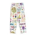 thumbnail image 1 of Kdxio Women's Comfy Stretch Spring Flowers BirdsPrint Drawstring Pajama Pants-Large, 1 of 9