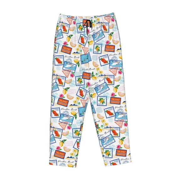 Kdxio Women's Comfy Stretch Summer StampPrint Drawstring Pajama Pants-Medium