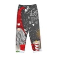 thumbnail image 1 of Kdxio Women's Comfy Stretch Traditional Scandinavian DwarfPrint Drawstring Pajama Pants-Large, 1 of 9