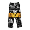 thumbnail image 1 of Kdxio Women's Comfy Stretch TravelPrint Drawstring Pajama Pants-XX-Large, 1 of 9