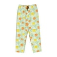 thumbnail image 1 of Kdxio Women's Comfy Stretch Tree Palms LemonPrint Drawstring Pajama Pants-Large, 1 of 9