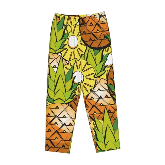 Kdxio Women's Comfy Stretch Tropical Summer FruitPrint Drawstring Pajama Pants-X-Large