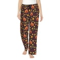 thumbnail image 1 of Kdxio Women's Comfy Stretch Turkey Bird Print Drawstring Pajama Pants-Small, 1 of 5