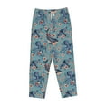 thumbnail image 1 of Kdxio Women's Comfy Stretch Underwater Animals and FlowersPrint Drawstring Pajama Pants-X-Large, 1 of 9