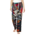 thumbnail image 1 of Kdxio Women's Comfy Stretch Vibrant Bunny Ride Print Drawstring Pajama Pants-X-Large, 1 of 5