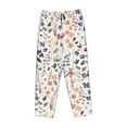 thumbnail image 1 of Kdxio Women's Comfy Stretch Watercolor FloralPrint Drawstring Pajama Pants-Medium, 1 of 9