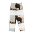 thumbnail image 1 of Kdxio Women's Comfy Stretch YakPrint Drawstring Pajama Pants-Large, 1 of 9