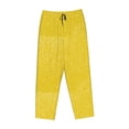 thumbnail image 1 of Kdxio Women's Comfy Stretch Yellow GlitterPrint Drawstring Pajama Pants-Large, 1 of 9