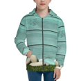 thumbnail image 1 of Kdxio Wood Grain Pattern Kids Boys Girls Zip Up Hoodie 3D Printed Hooded Sweatshirt Hoody Coat with Pocket 7-12 Y-Small, 1 of 6