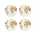 thumbnail image 1 of Kdxio World Map 1 Funny Coasters,4 Pcs Leather Coasters,Housewarming Gifts,Protect Furniture from Water Marks Scratch and Damage, 1 of 6