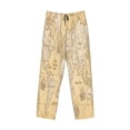 thumbnail image 1 of Kdxio World Map Print Men's Sleep Pajama Pant Lounge Pants with Pockets, 1 of 8
