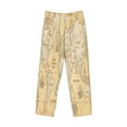 thumbnail image 1 of Kdxio World Map Print Men's Sleep Pajama Pant Lounge Pants with Pockets, 1 of 8