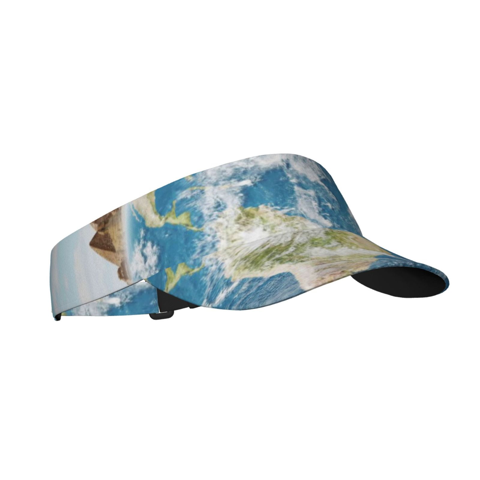 Kdxio World Travel Print Sun Visor Hat Golf Visor Adjustable Velcro ...