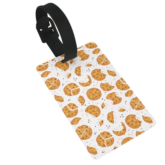 Kdxio Yellow Biscuit Luggage Tags Privacy Cover ID Label Suitcase Tags Identifiers For School Bags,Suitcases