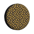thumbnail image 1 of Kdxio Yellow Floral1 for Tire Cover Wheel Protectors Tyre Covers Weatherproof Wheel Covers Universal Fit for Trailer Rv SUV Truck Camper Travel Trailers 17 inch, 1 of 5