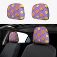 thumbnail image 1 of Kdxio Yellow Lemon And Orange Pattern Print 2 Piece Car Head Rest Covers Set Auto Front/Rear Seats Headrest Cover Universal Fit Most Cars,Sedan, SUV, 1 of 9