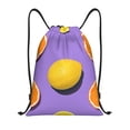 thumbnail image 1 of Kdxio Yellow Lemon And Orange Print Drawstring Backpack Bag,Waterproof Draw String Back Sack, Gym Drawstring Bags Swim Bag For Unisex, 1 of 9