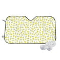 thumbnail image 1 of Kdxio Yellow Lemon Leaves Print Windshield Sun Shade,UV Rays and Sun Heat Protection,Sunshade for Car Windshield,Car Shade Front Windshield - Small, 1 of 6