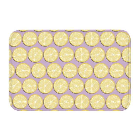 Kdxio Yellow Lemon Slices,16" x 24", Non-Slip Front Door Mats,Outdoor Welcome Mat Washable