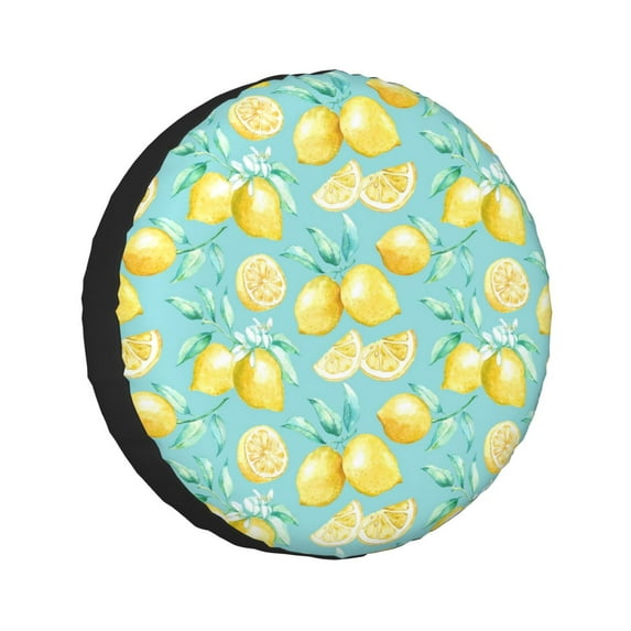 Kdxio Yellow Lemon for Tire Cover Wheel Protectors Tyre Covers Weatherproof Wheel Covers Universal Fit for Trailer Rv SUV Truck Camper Travel Trailers 17 inch
