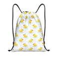 thumbnail image 1 of Kdxio Yellow Rubber Duck Print Drawstring Backpack Bag,Waterproof Draw String Back Sack, Gym Drawstring Bags Swim Bag For Unisex, 1 of 5