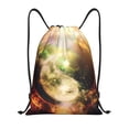 thumbnail image 1 of Kdxio Yin Yang 1 Print Drawstring Backpack Bag,Waterproof Draw String Back Sack, Gym Drawstring Bags Swim Bag For Unisex, 1 of 5