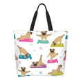 thumbnail image 1 of Kdxio Yoga Dogs Poses Casual Tote Bags Women Big Capacity Shoulder Bag for Women Travel Shoulder Bags Handbags, 1 of 8