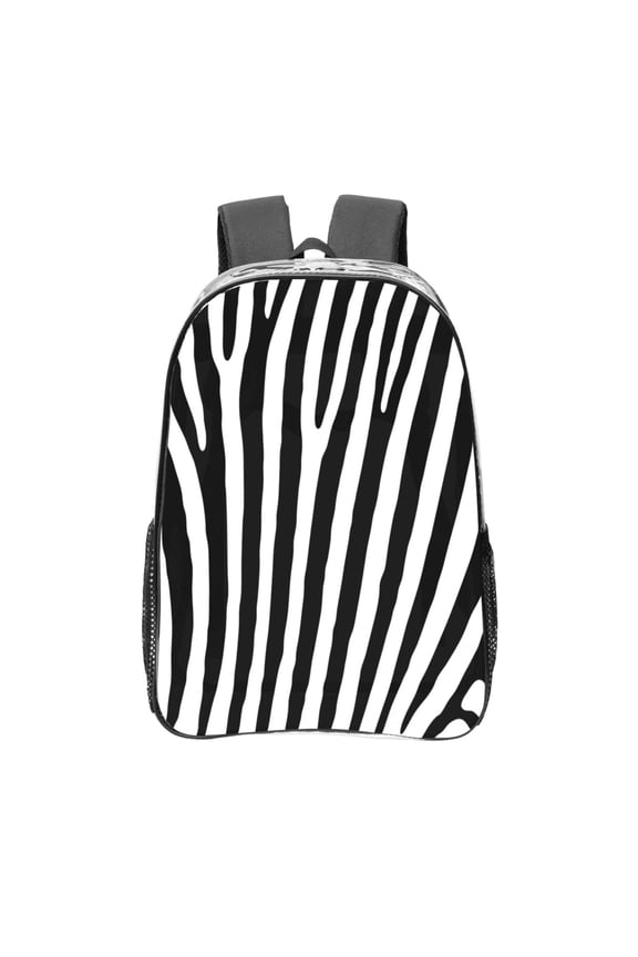 Zebra Clear Backpack, Transparent Bookbag for School for Women Men, Capacity Clear Bag for College, Travel