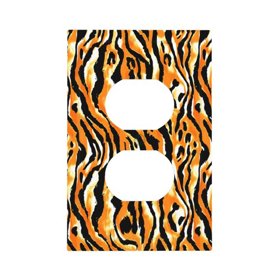 Kdxio Zebra Decorator Light Switch or Receptacle Outlet Wall Plate Decorator Wall Plate Child Safe Outlet Cover-Style S