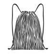 thumbnail image 1 of Kdxio Zebra Skin Print Drawstring Backpack Bag,Waterproof Draw String Back Sack, Gym Drawstring Bags Swim Bag For Unisex, 1 of 5