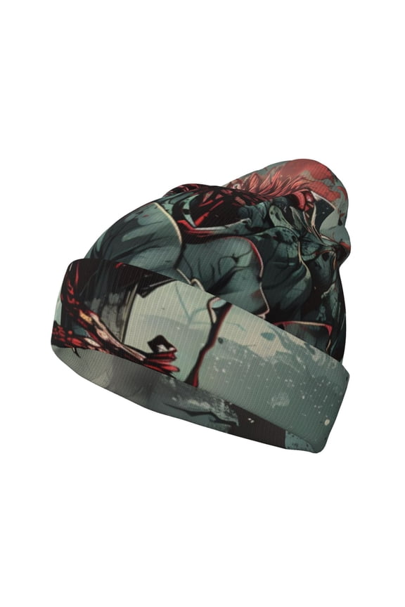 Zombie Flower Apocalypse Winter Beanie for Men Women Beanie Knit Hat Cuffed Cap Beanie Knit Chunky Snow Cap