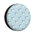thumbnail image 1 of Kdxio blue Scarf Bear for Tire Cover Wheel Protectors Tyre Covers Weatherproof Wheel Covers Universal Fit for Trailer Rv SUV Truck Camper Travel Trailers 14 inch, 1 of 5