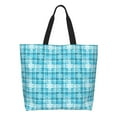 thumbnail image 1 of Kdxio blue plaid Snowflake Casual Tote Bags Women Big Capacity Shoulder Bag for Women Travel Shoulder Bags Handbags, 1 of 6