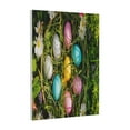 thumbnail image 1 of Kdxio colorful Easter eggs Pattern Canvas Wall Art 12x16 Inches - Waterproof HD Print Solid Wood Frame for Living Room & Bathroom,Vertical, 1 of 8