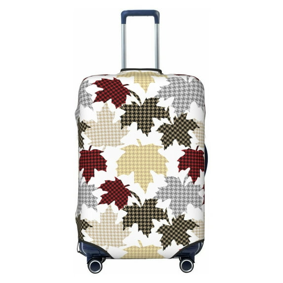 Kdxio colorful Maple Pattern Luggage Cover for Travel,Elastic and Durable,Fits 18-32 Inch,Anti-Scratch Suitcase Protector-No luggage included